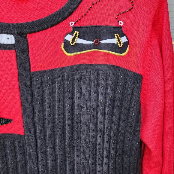 Berek Fab Fashion Beaded Cable Knit Sweater - Picture 3 of 9